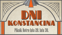 Plakat w stylu retro "Dni Konstancina"